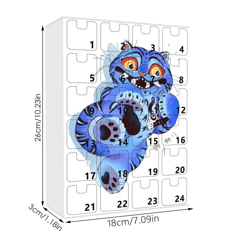 KPop Demon Hunters Advent Calendar Anime Doll Christmas Atmosphere Decorative Gifts New Year 24 Days Countdown Surprise Box Gift