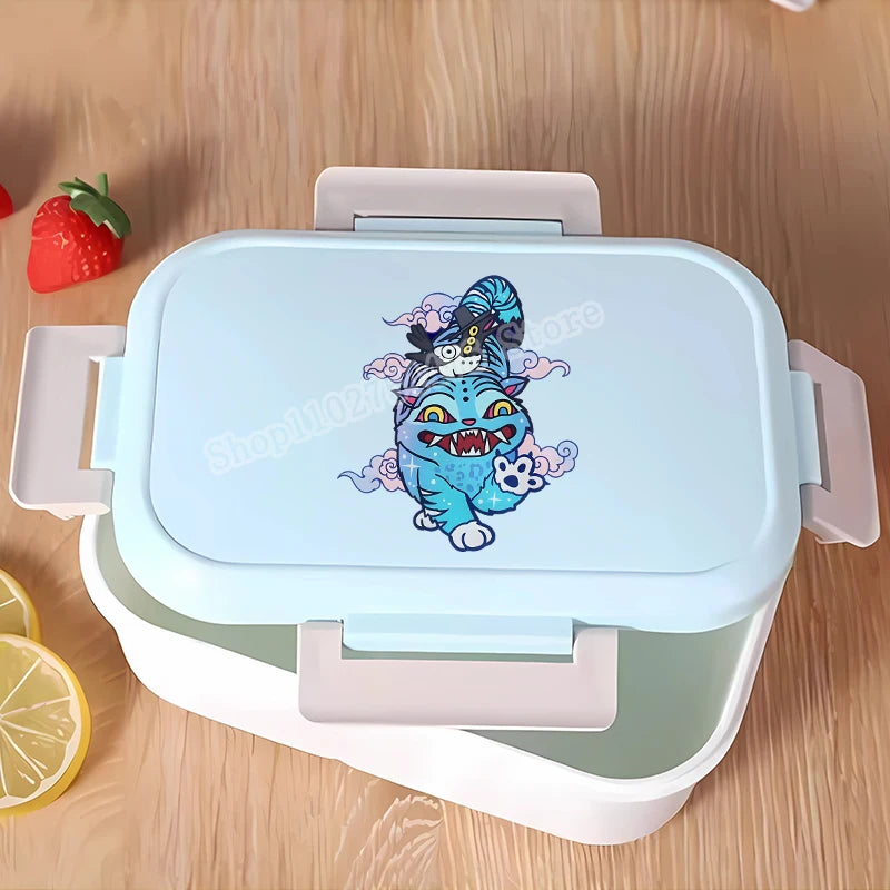 KPop Demon Hunters Lunchbox Anime Character Print Lunch Bags Student Portable Thermal Storage Boxs Cartoon Food Organiser Gifts