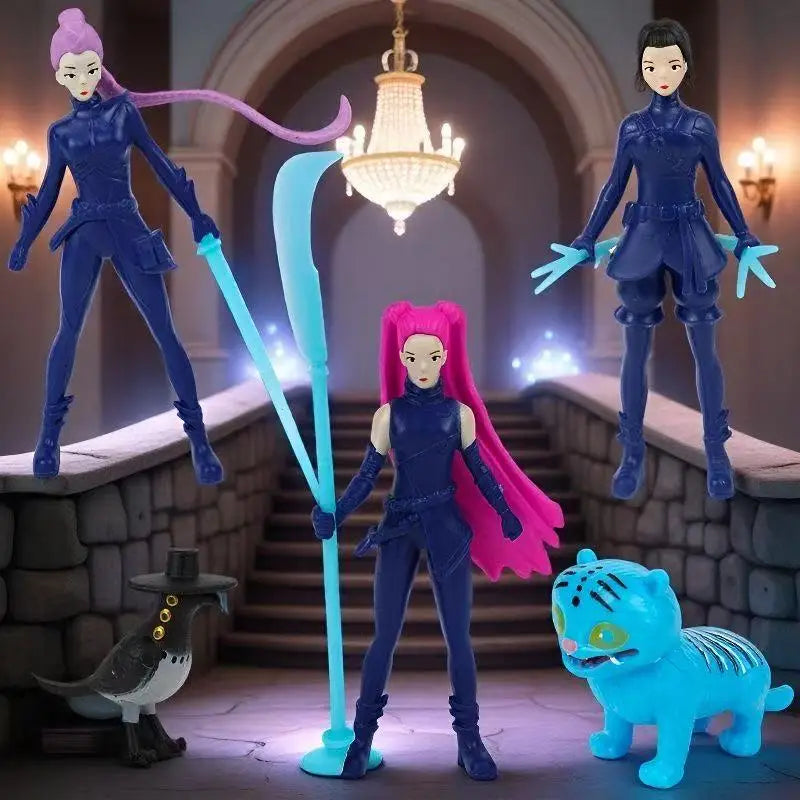 Popular anime K-pop demon hunter doll "Devil Hunter" character Rumi Mira Zoey Derpys tiger statue toy table decoration statue or