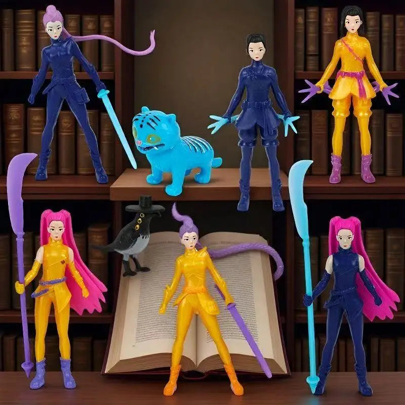 Popular anime K-pop demon hunter doll "Devil Hunter" character Rumi Mira Zoey Derpys tiger statue toy table decoration statue or