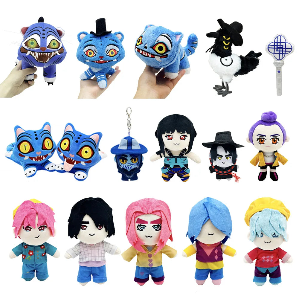 17CM Kpop Demon Hunters Plush Toy Dolls Cartoon Stuffed Soft Toy Birthday Christmas Gift For Children