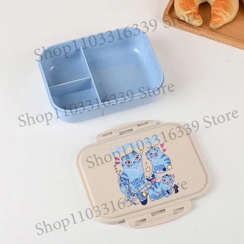 KPop Demon Hunters Lunch Box Cool Girls Portable Bento Box Anime Food Container Available Microwave Heat Kids Toast Boxes Gifts