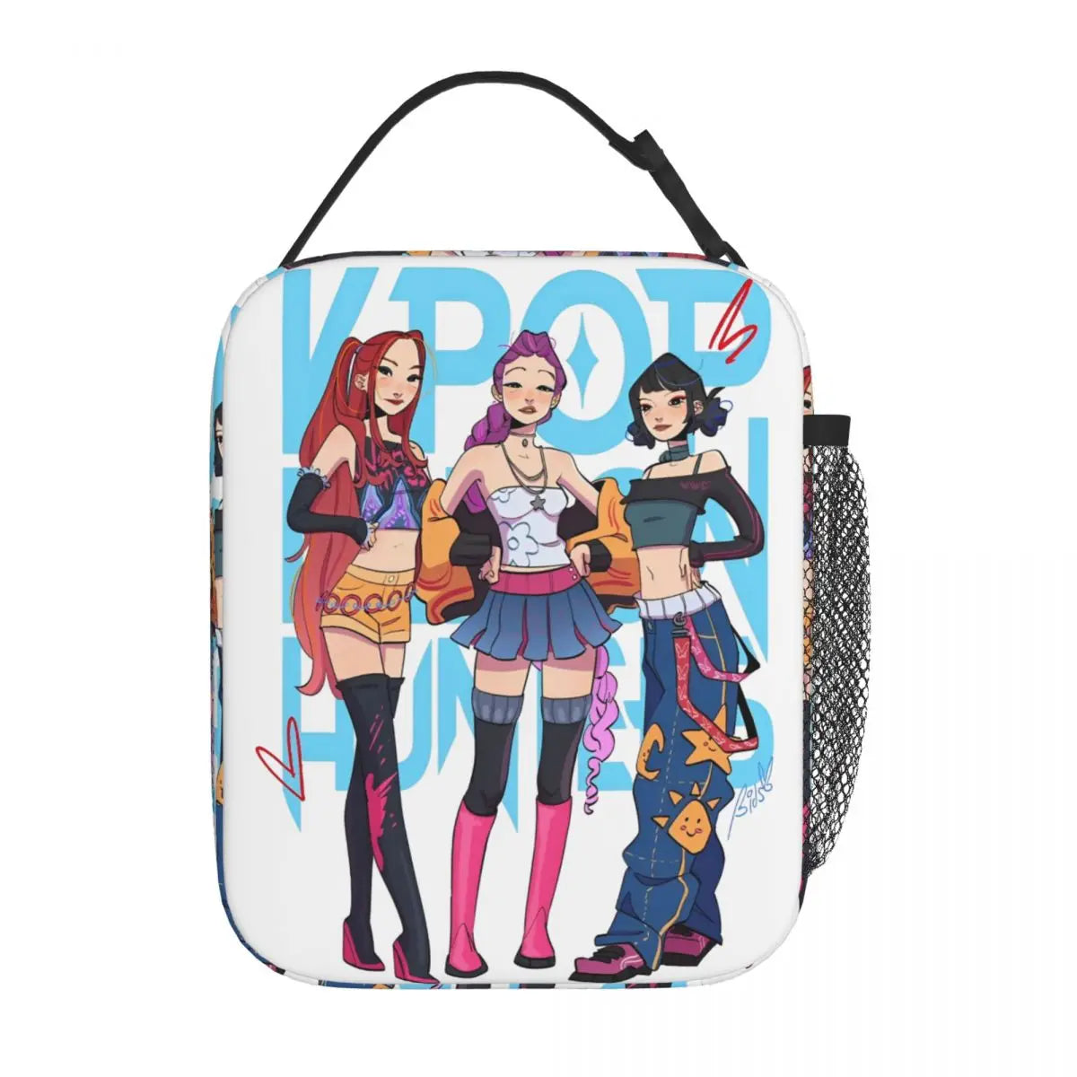 Lunch Boxes KPop Demon Hunters Huntrix Merch Storage Food Box Fashion Cooler Thermal Lunch Box For School