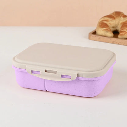 Kpop Demon Hunters Lunch Box for Boy Girl Cute Mira Zoey Jinu Portable Plastic Bento Box with Dinnerware Food Fruit Container