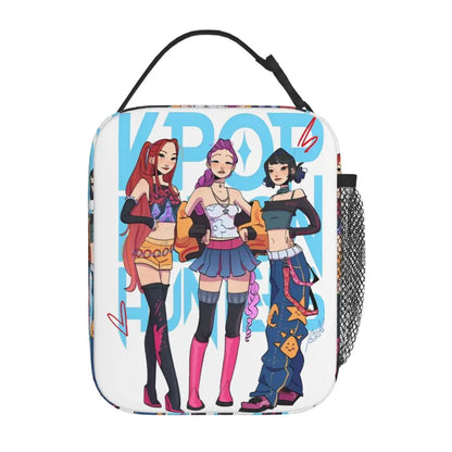 Lunch Boxes KPop Demon Hunters Huntrix Merch Storage Food Box Fashion Cooler Thermal Lunch Box For School