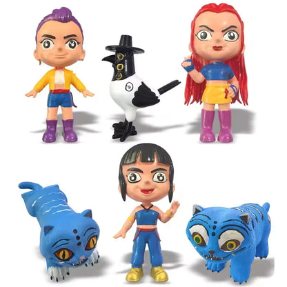 Popular anime K-pop demon hunter doll "Devil Hunter" character Rumi Mira Zoey Derpys tiger statue toy table decoration statue or