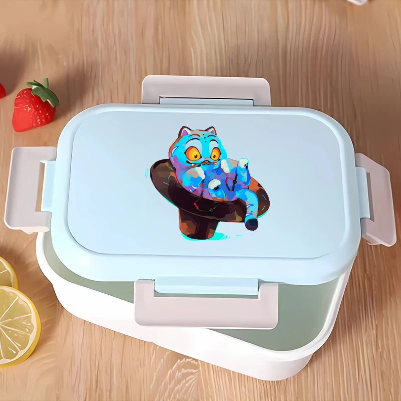 KPop Demon Hunters Lunchbox Anime Character Print Lunch Bags Student Portable Thermal Storage Boxs Cartoon Food Organiser Gifts