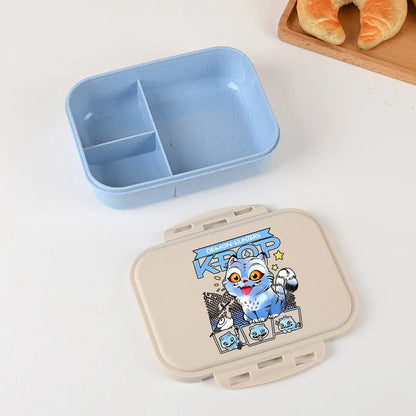 KPop Demon Hunters Lunch Box Cool Girls Portable Bento Box Anime Food Container Available Microwave Heat Kids Toast Boxes Gifts