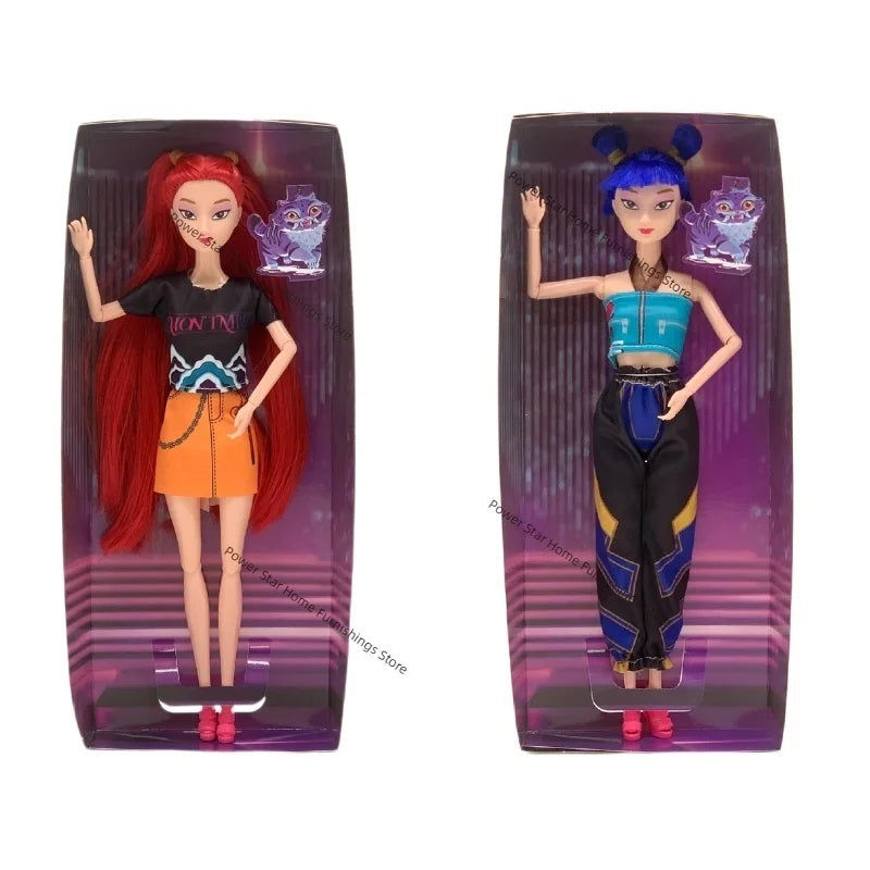 11in Kpop Demon Hunters Vinyl Figurines New K-POP Demon Slayer Miniatures Doll Lumimila Zoey Desktop Ornament Decoration Gifts