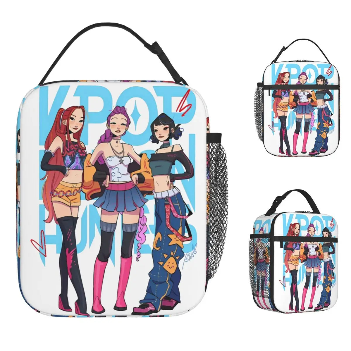 Lunch Boxes KPop Demon Hunters Huntrix Merch Storage Food Box Fashion Cooler Thermal Lunch Box For School