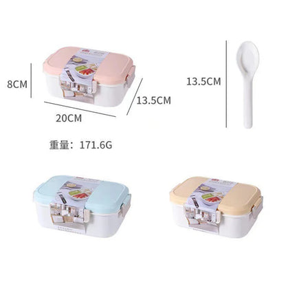 K-pop Demon Hunters Large Capacity Partitioned Lunch Box Cartoon Letter A-Z Printed Bento Box Portable Food Storage Container