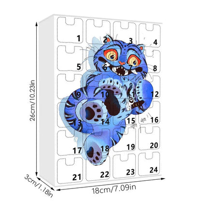 KPop Demon Hunters Advent Calendar Anime Doll Christmas Atmosphere Decorative Gifts New Year 24 Days Countdown Surprise Box Gift