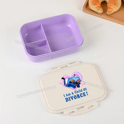 Kpop Demon Hunters Lunch Box for Boy Girl Cute Mira Zoey Jinu Portable Plastic Bento Box with Dinnerware Food Fruit Container