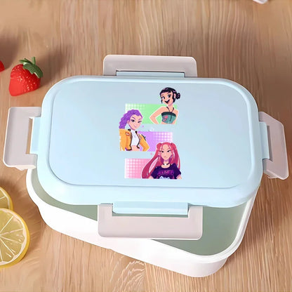 KPop Demon Hunters Lunchbox Anime Character Print Lunch Bags Student Portable Thermal Storage Boxs Cartoon Food Organiser Gifts