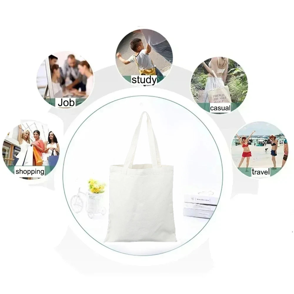 2025 Movie KPop Demon Hunters Canvas Bag Shopping Canvas Shopping Tote Bag Fashion Shopping Bag