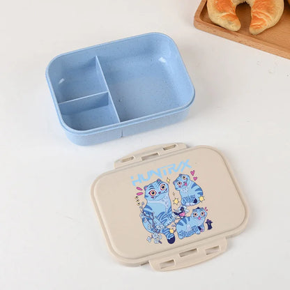 KPop Demon Hunters Lunch Box Cool Girls Portable Bento Box Anime Food Container Available Microwave Heat Kids Toast Boxes Gifts