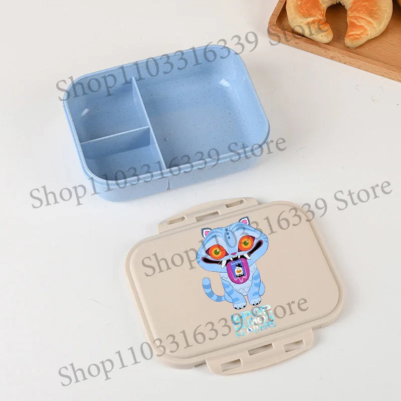 KPop Demon Hunters Lunch Box Cool Girls Portable Bento Box Anime Food Container Available Microwave Heat Kids Toast Boxes Gifts
