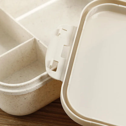 Kpop Demon Hunters Lunch Box for Boy Girl Cute Mira Zoey Jinu Portable Plastic Bento Box with Dinnerware Food Fruit Container