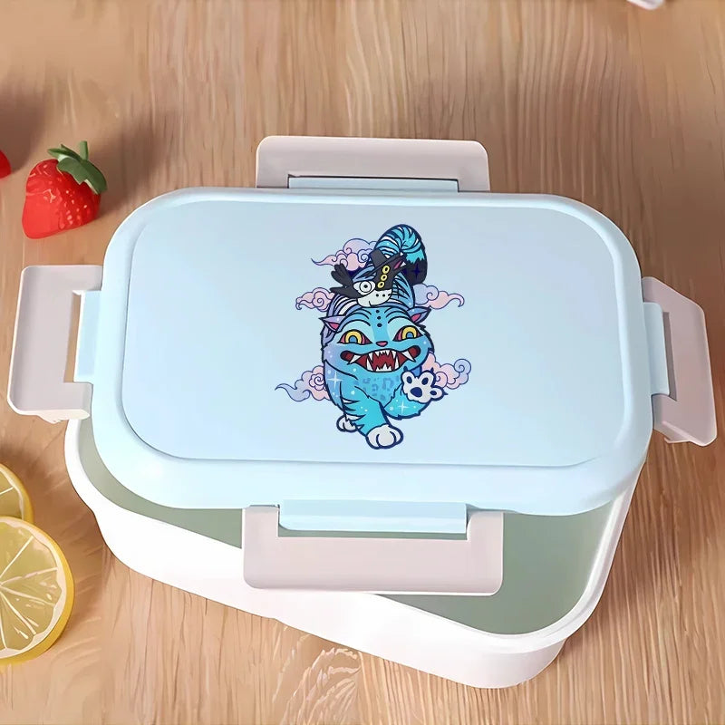 KPop Demon Hunters Lunchbox Anime Character Print Lunch Bags Student Portable Thermal Storage Boxs Cartoon Food Organiser Gifts