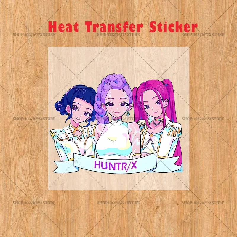 KPop Demon Hunters Backpack Girl Handbag Kawaii Cartoon Printed Bags Large Capacity Waterproof Drawstring Bag Kid Birthday Gifts