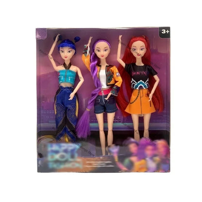 11in Kpop Demon Hunters Vinyl Figurines New K-POP Demon Slayer Miniatures Doll Lumimila Zoey Desktop Ornament Decoration Gifts