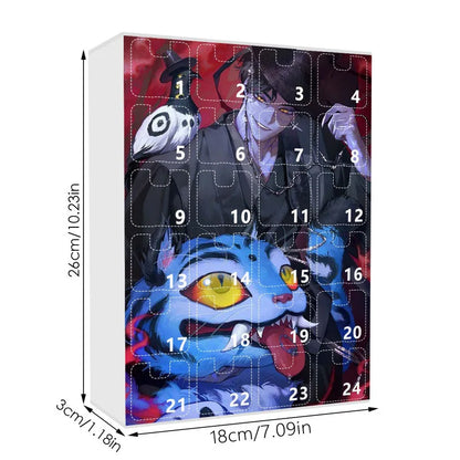 KPop Demon Hunters Advent Calendar Anime Doll Christmas Atmosphere Decorative Gifts New Year 24 Days Countdown Surprise Box Gift